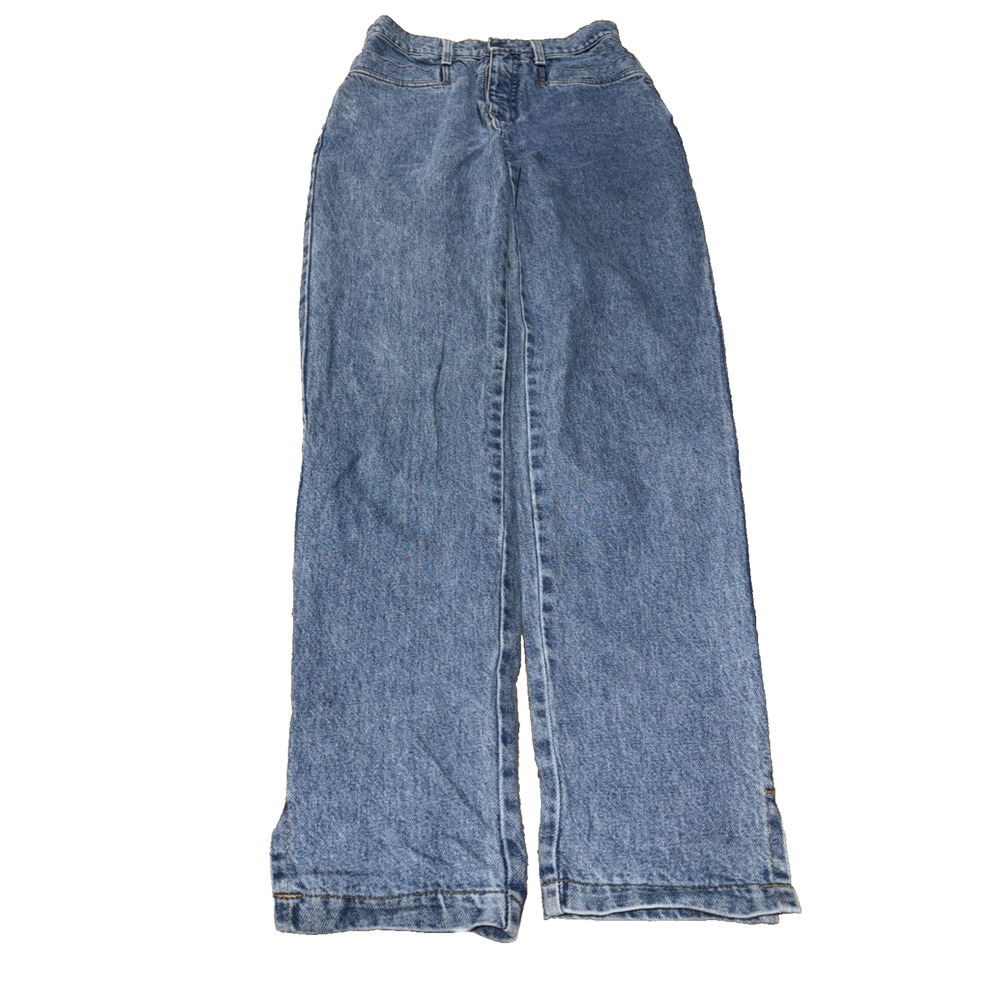Vintage Express Spirit of Nimes Jeans 7/8 High Rise Wide Leg Slit Hem